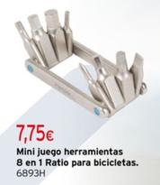 Oferta de Mini Juego Herramientas 8 En 1 Para Bicicletas. por 7,75€ en Cadena88