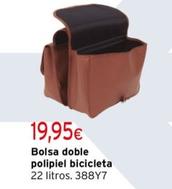 Oferta de Bolsa Doble Polipiel Bicicleta por 19,95€ en Cadena88