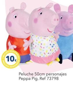 Oferta de Peluche 50cm Personajes Peppa Pig por 10€ en Tiendas MGI
