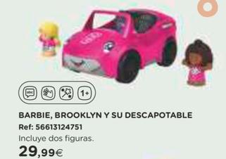 Oferta de Barbie, Brooklyn Y Su Descapotable por 29,99€ en El Corte Inglés