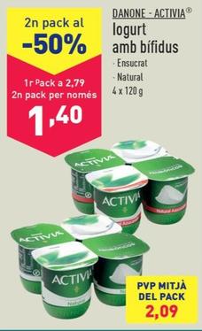 Bífidus natural Activia pack 4 x 120 g - Supermercados DIA