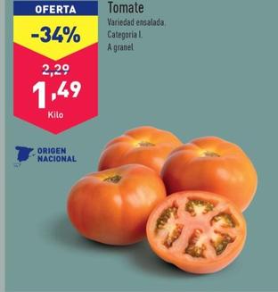 Oferta de Tomate por 1,49€ en ALDI