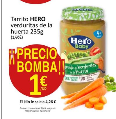 Oferta de Tarrito Verduritas De La Huerta por 1€ en SPAR
