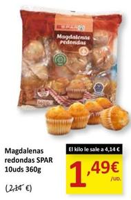 Oferta de Magdalenas Redondas por 1,49€ en SPAR