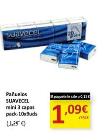 Oferta de Suavecel Panuelos Mini 3 Capas por 1,09€ en SPAR