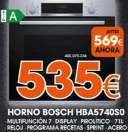 Oferta de Horno Hba5740s0 por 535€ en Expert