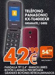 Oferta de Telefono Kx-tu400exr por 42,99€ en Expert