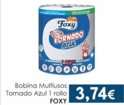 Oferta de Bobina Multiusos Tornado Azul 1 Rollo por 3,74€ en Spar Tenerife