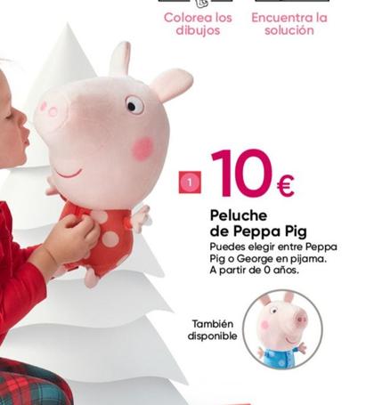 Oferta de Peluche De Peppa Pig por 10€ en Pepco