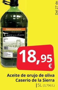 Oferta de Aceite De Orujo De Oliva por 18,95€ en Supermercados MAS