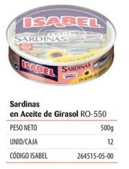 Oferta de Sardinas En Aceite De Girasol en Isabel