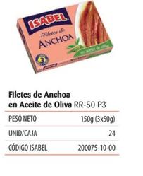 Oferta de Filetes De Anchoa En Aceite De Oliva en Isabel