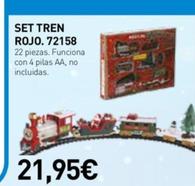 Oferta de Set Tren Rojo. 72158 por 21,95€ en Ferbric