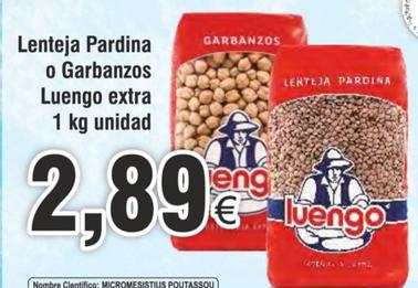 Oferta de Lenteja Pardina O Garbanzos Extra por 2,89€ en Froiz