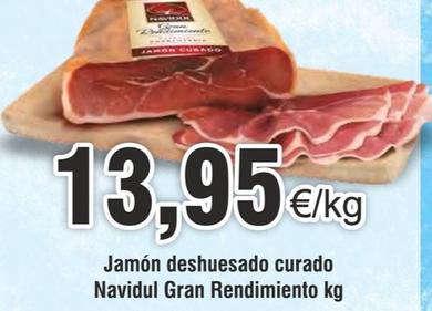 Oferta de Jamón Deshuesado Curado Navidul Gran Rendimiento por 13,95€ en Froiz