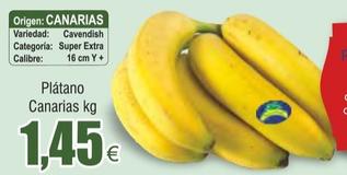 Oferta de Platano Canarias por 1,45€ en Froiz