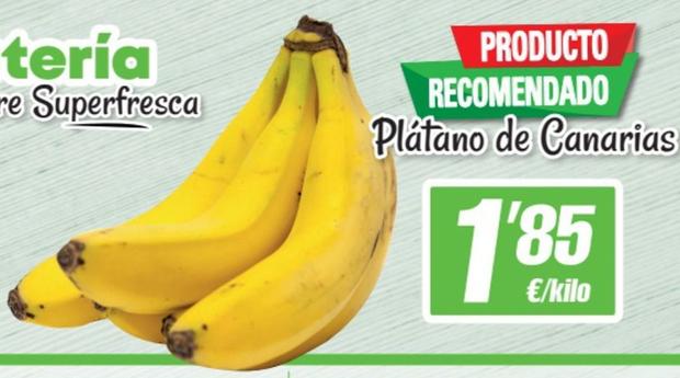 Oferta de Plátano De Canarias por 1,85€ en SPAR Fragadis