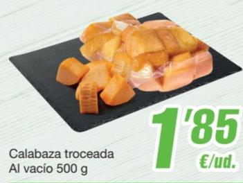Oferta de Calabaza Troceada por 1,85€ en SPAR Fragadis