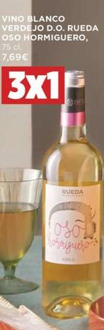Oferta de Oso Hormiguero - Vino Blanco Verdejo D.o. Rueda por 7,69€ en Supercor