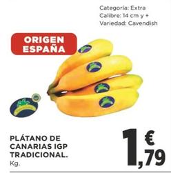 Oferta de Platano De Canarias Igp Tradicional por 1,79€ en Supercor
