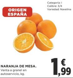 Oferta de Naranja De Mesa por 1,99€ en Supercor