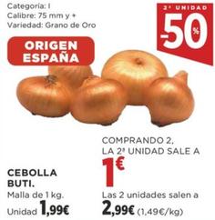 Oferta de Cebolla Buti por 1,99€ en Supercor