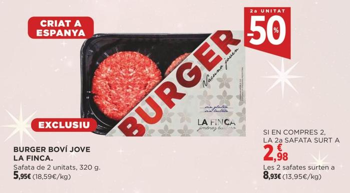 Oferta de Burger Boví Jove La Finca por 2,98€ en Supercor Exprés