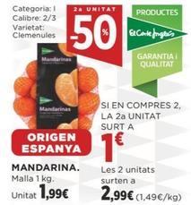 Oferta de Mandarina por 1,99€ en Supercor Exprés