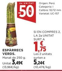 Oferta de Esparrecs Verds por 3,49€ en Supercor Exprés