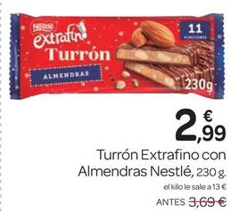 Oferta de Turron Extrafino Con Almendras por 2,99€ en Supermercados El Jamón