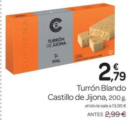 Oferta de Castillo De Jijona - Turron Blando por 2,79€ en Supermercados El Jamón