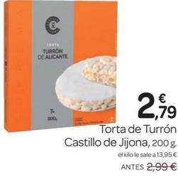 Oferta de Castillo De Jijona - Torta De Turron por 2,79€ en Supermercados El Jamón