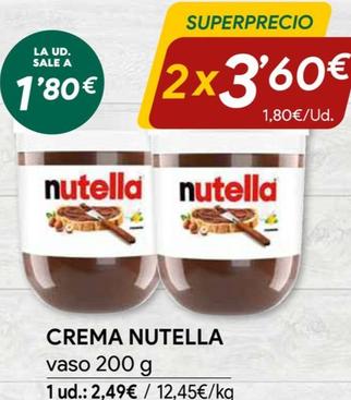 Oferta de Ferrero - Crema Nutella por 3,6€ en Masymas