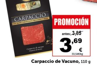 Oferta de Carpaccio De Vacuno por 3,69€ en Masymas
