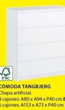 Oferta de Comoda Tangbjerg 4 Cajones por 80€ en JYSK