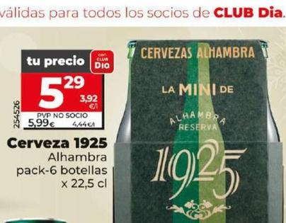 Oferta de Cerveza 1925 por 5,29€ en Dia