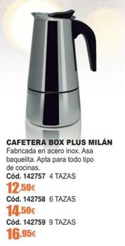 Oferta de Cafetera Box Plus por 12,5€ en Ferrcash