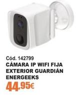 Oferta de Energeeks - Cámara Ip Wifi Fija Exterior Guardián por 44,95€ en Ferrcash