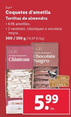 Oferta de Dor - Tortitas De Almendra por 5,99€ en Lidl