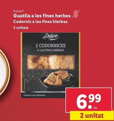 Oferta de Codorniz A Las Finas Hierbas por 6,99€ en Lidl