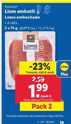Oferta de Llomo Embuchado por 1,99€ en Lidl