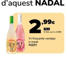 Oferta de Fizzy - Vi Frizzante Verdejo O Rosat por 2,99€ en Supeco