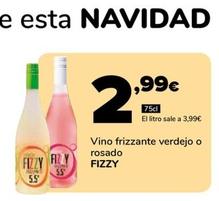 Oferta de Fizzy - Vino Frizzante Verdejo O Rosado por 2,99€ en Supeco