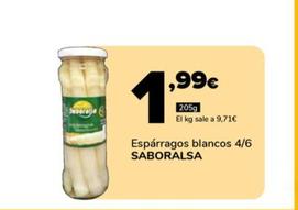 Oferta de Esparragos Blancos 4/6 por 1,99€ en Supeco