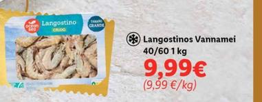 Oferta de Langostino Vannamei por 9,99€ en Lidl