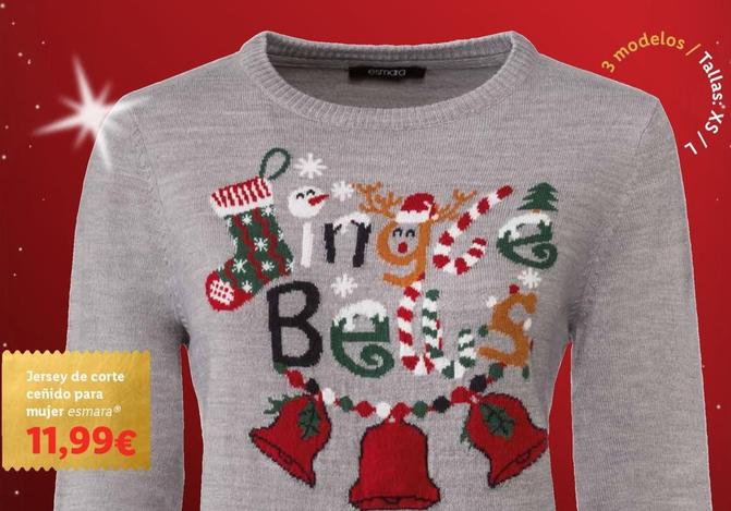 Oferta de Jersey De Corte Cenido Para Mujer por 11,99€ en Lidl