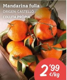Oferta de Mandarina Fulla por 2,99€ en Ametller Origen