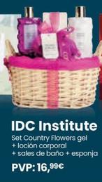 Oferta de Institute Set Country Flowers Gel + Loción Corporal + Sales De Baño + Esponja por 16,99€ en Clarel