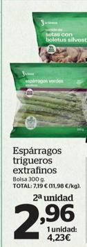 Oferta de Esparragos Trigueros Extrafinos por 4,23€ en La Sirena