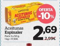 Oferta de Aceitunas por 2,69€ en La Sirena